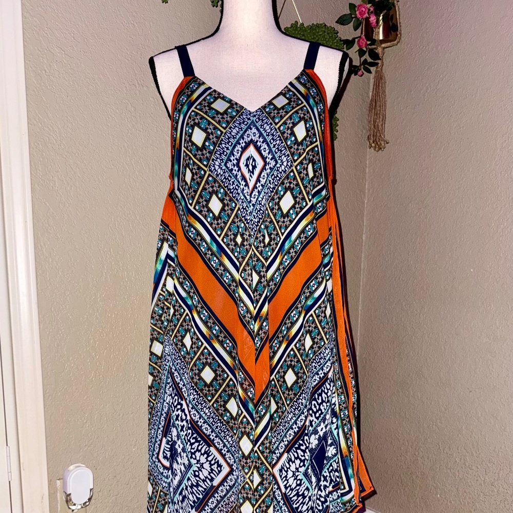 Studio JPR L Printed Maxi Dress - Excellent Condition Flowy Boho!